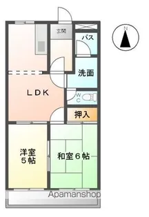 メモリアルコーポⅡ【1階】の間取り
