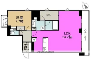 リバーサイドタワー中之島【13階】の間取り