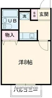 LUNAR APARTMENTS【1階】の間取り