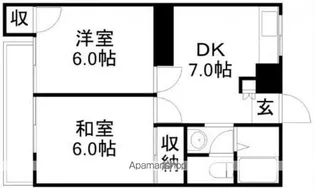 ハイツ斑尾【3階】の間取り