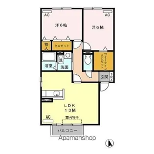 パルクFU【1階】の間取り