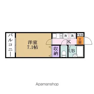 グランドール北上野【4階】の間取り