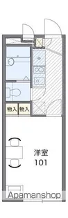 レオパレスラドゥガールK【1階】の間取り