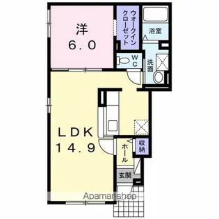 グッドライフ【1階】の間取り
