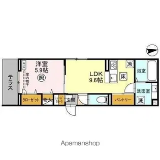 CHARDON SUD(シャルドン シュド)【1階】の間取り