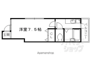 OML北山【102号室】の間取り