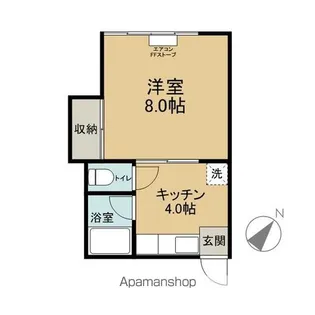 メゾンハッシュB【202号室】の間取り