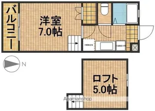 ビバリーハウス早出B【1階】の間取り
