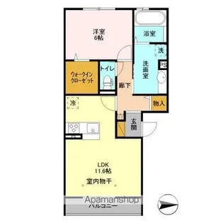 ブリランテ B【3階】の間取り