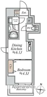 グランカーサ大島【6階】の間取り