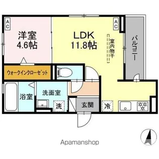 プレタクチュール中根町【3階】の間取り