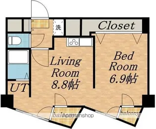 プライムパーク円山公園【8階】の間取り