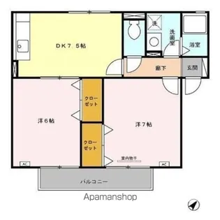 ウィルモア A【2階】の間取り