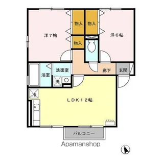 プレミール B【2階】の間取り