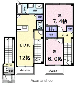 マリオン壱番館【2階】の間取り