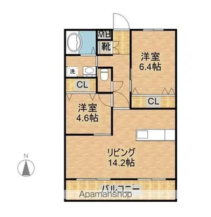 ALTEMEISTERIO(アルテマイスターイオ)【1階】の間取り