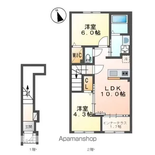 (仮)スターテラスⅡ東川口【2階】の間取り