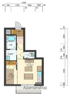 SAYAあすと長町【302号室】の間取り