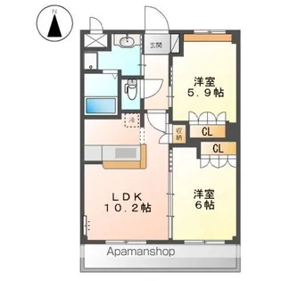 アサヒ2011【2階】の間取り