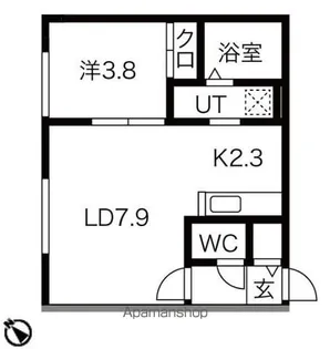 プリオール千歳【2階】の間取り