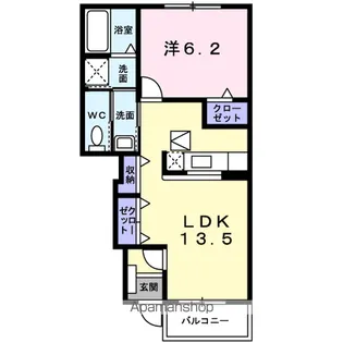 メゾン ド ソレイユ A【1階】の間取り