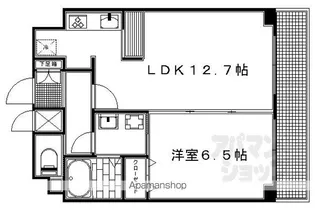 スワンズ京都大将軍【404号室】の間取り
