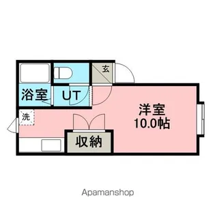 サンセールふじの【103号室】の間取り