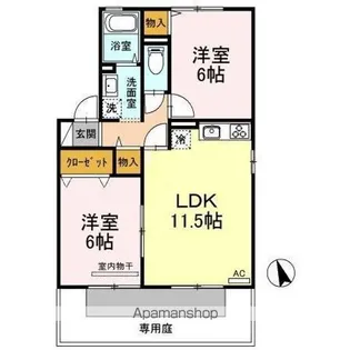 アネックス【1階】の間取り