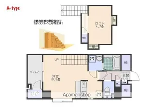 フルール観音【401号室号室】の間取り