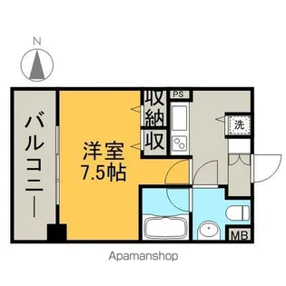 レジディア高岳【2階】の間取り