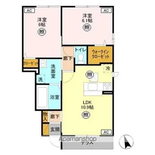 カレント III【1階】の間取り