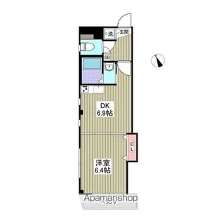 ヴィクトリアンコート千葉【4階】の間取り