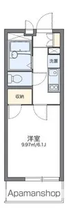 レオパレス平尾【3階】の間取り
