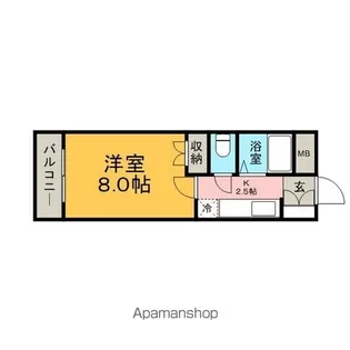 リバティプレイス【3階】の間取り