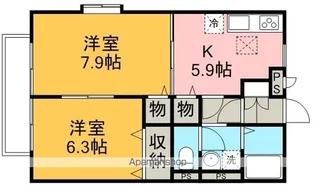コンフォートフォレスト【1階】の間取り