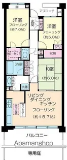 エルザ世田谷【1階】の間取り