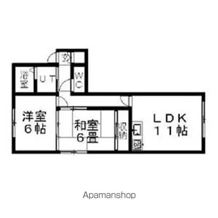 コーポこうらく【105号室】の間取り