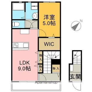 LOTUS森島1【203号室】の間取り
