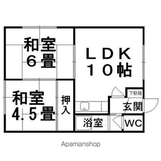 コーポときわ【2階】の間取り