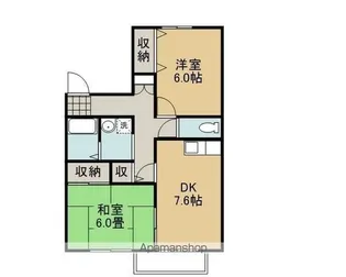 メゾンマルシ【2階】の間取り
