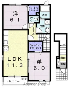 エアリー コートⅡ【2階】の間取り