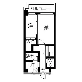 アトリオフラッツ大楠【4階】の間取り