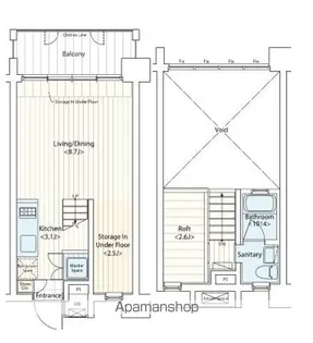 ドゥーエ新丸子【5階】の間取り