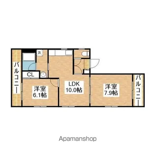 メゾンラフィーネ千種【2階】の間取り