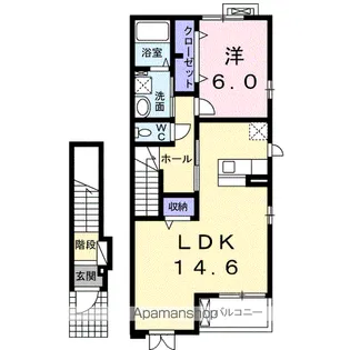 コンフォルト カーサ E【2階】の間取り