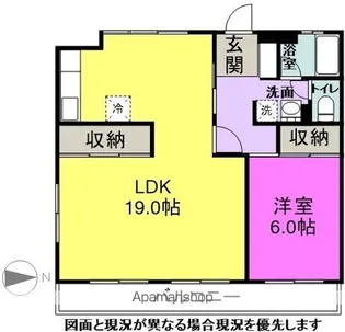 コア石芝【205号室】の間取り