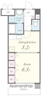 コンフォール平野【505号室】の間取り