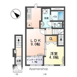 アーバンスカイM【2階】の間取り