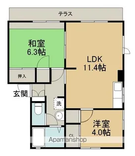 ビレッジ【1階】の間取り