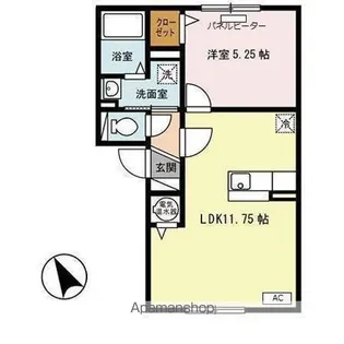 ボヌール北柏木 Ⅰ【1階】の間取り